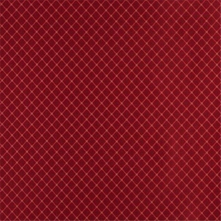 Designer Fabrics Designer Fabrics D328 54 in. Wide ; Red And Green Diamond Jacquard Woven Upholstery Fabric D328